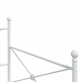 Slaapbank zonder matras 107x203 cm staal wit 8