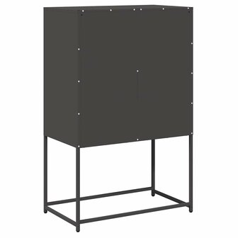 Hoge kast 68x39x107 cm staal zwart 8