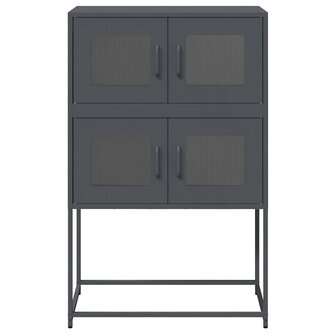 Hoge kast 68x39x107 cm staal antracietkleurig 5
