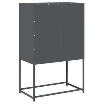 Hoge kast 68x39x107 cm staal antracietkleurig 8
