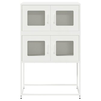 Hoge kast 68x39x107 cm staal wit 5