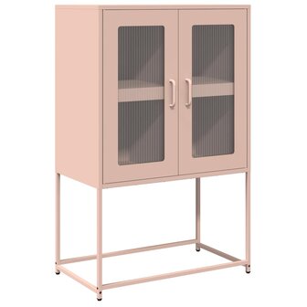 Hoge kast 68x39x107 cm staal roze 6