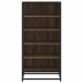 Schoenenrek 48x38x97,5 cm bewerkt hout bruin eikenkleurig 4