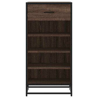 Schoenenrek 48x38x97,5 cm bewerkt hout bruin eikenkleurig 4