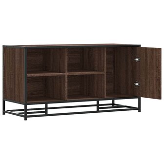 Schoenenbank 100x40x53,5 cm bewerkt hout en metaal bruin eiken 5