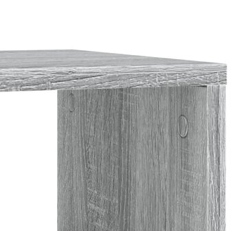 Bijzettafel met wieltjes 50x30x55 cm hout grijs sonoma eiken 8