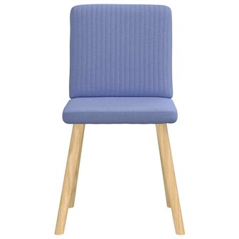 Eetkamerstoelen 2 st stof jeansblauw 3