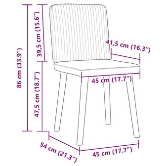 Eetkamerstoelen 2 st stof jeansblauw 9
