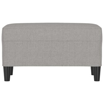 Bankje 70x35x41 cm stof lichtgrijs 3