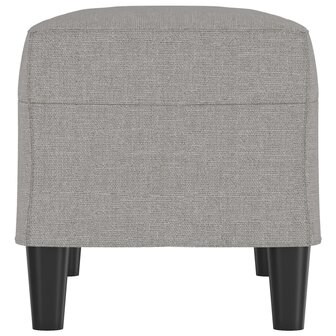 Bankje 70x35x41 cm stof lichtgrijs 4