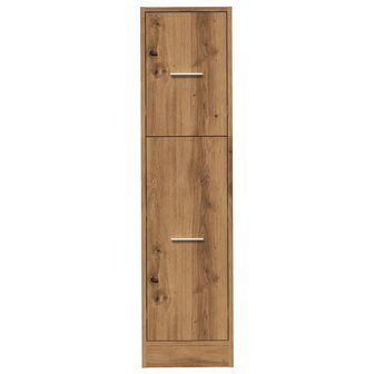 Apothekerskast 30x41x118 cm bewerkt hout artisanaal eikenkleur 5
