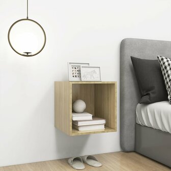 Wandkast 37x37x37 cm bewerkt hout sonoma eikenkleurig 5