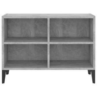 Tv-meubel met metalen poten 69,5x30x50 cm betongrijs 4