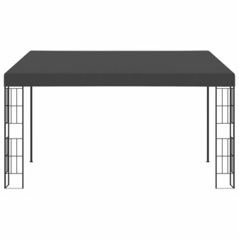Wandprieel 3x4 m stof antracietkleurig 2