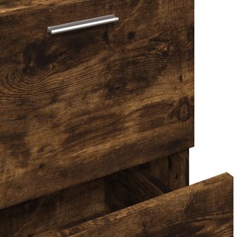 Wastafelkast 40x37x59 cm bewerkt hout gerookt eikenkleurig 9