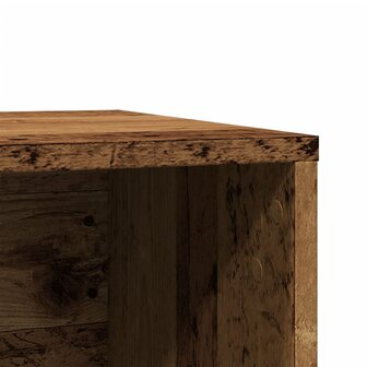 Kattenbakkast 80x50x45 cm bewerkt hout oud houtkleurig 9