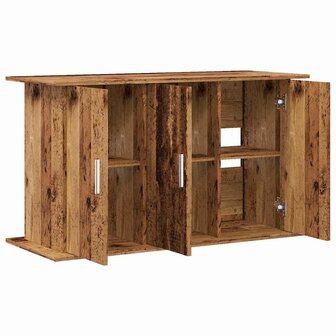 Aquariumstandaard 101x41x58 cm bewerkt hout oud houtkleurig 7