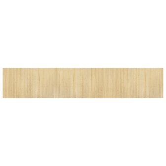 Vloerkleed rechthoekig 60x300 cm bamboe lichtnaturel 2
