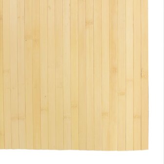 Vloerkleed rechthoekig 80x300 cm bamboe lichtnaturel 6