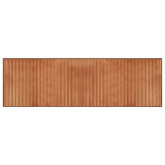 Vloerkleed rechthoekig 60x200 cm bamboe bruin 2