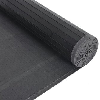 Vloerkleed rechthoekig 80x100 cm bamboe zwart 5