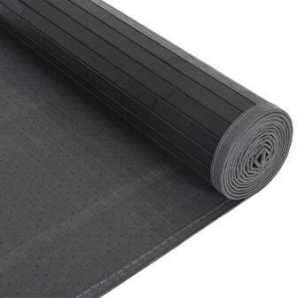 Vloerkleed rechthoekig 80x200 cm bamboe zwart 5