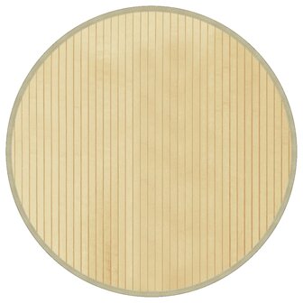 Vloerkleed rond 60 cm bamboe lichtnaturel 2