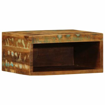 Tv-meubel wandmontage 40x30x19 cm massief gerecycled hout 2
