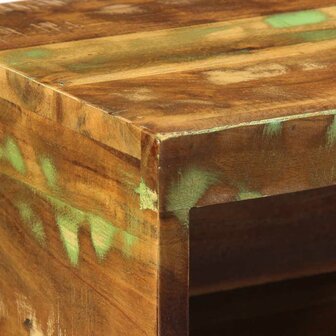 Tv-meubel wandmontage 40x30x19 cm massief gerecycled hout 7