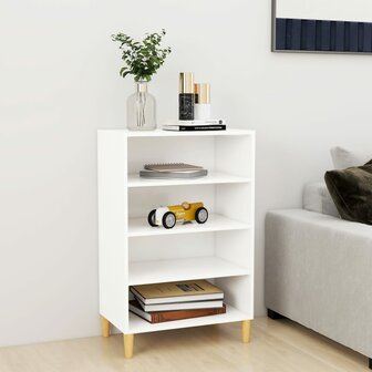 Dressoir 57x35x90 cm bewerkt hout wit 1