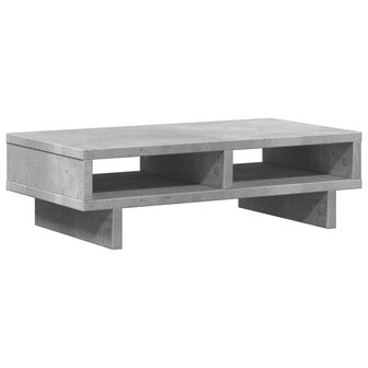 Monitorstandaard 50x27x15 cm bewerkt hout betongrijs 6