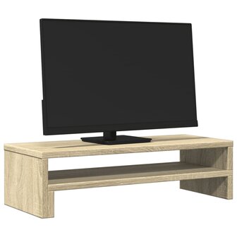 Monitorstandaard 54x22x15 cm bewerkt hout sonoma eikenkleurig 3