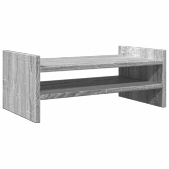 Monitorstandaard 50x27x20 cm bewerkt hout grijs sonoma eiken 6