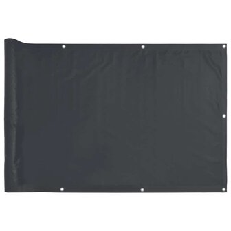 Balkonscherm 400x120 cm PVC antracietkleurig 2