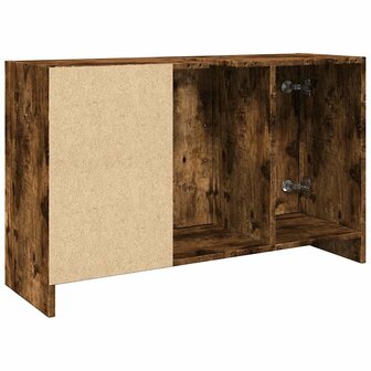 Wastafelkast 90x29x55 cm bewerkt hout gerookt eikenkleurig 7