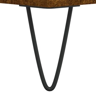 Badkamerkast 58x33x60 cm bewerkt hout gerookt eikenkleurig 9