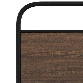 Bedframe zonder matras bewerkt hout bruin eikenkleur 75x190 cm 8