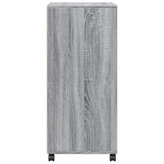 Rolkast 55x40x91 cm bewerkt hout grijs sonoma eikenkleurig 5