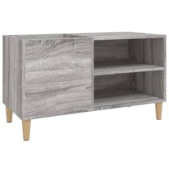 Platenkast 84,5x38x48 cm bewerkt hout grijs sonoma eikenkleurig 2