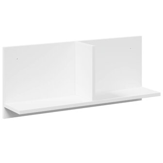 Wandkast 70x16,5x30 cm bewerkt hout wit 2