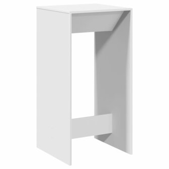 Bartafel 51x50x103,5 cm bewerkt hout wit 2