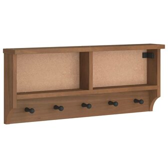 Wandkapstok SANDNES 87x12x35 cm massief grenenhout 2