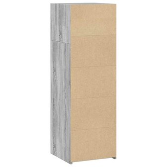 Hoge kast 40x41x124 cm bewerkt hout grijs sonoma eikenkleurig 6