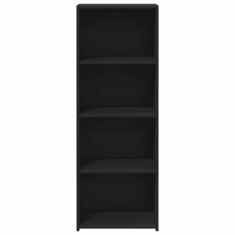 Hoge kast 45x41x124 cm bewerkt hout zwart 4