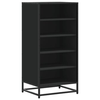 Schoenenrek 48x38x97,5 cm bewerkt hout zwart 2