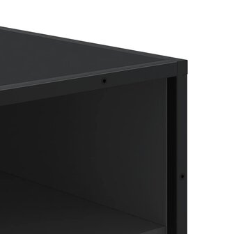 Schoenenrek 48x38x97,5 cm bewerkt hout zwart 7