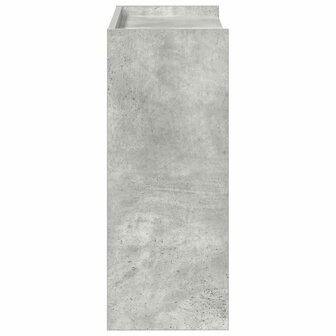Schoenenrek 60x25x62 cm bewerkt hout betongrijs 5