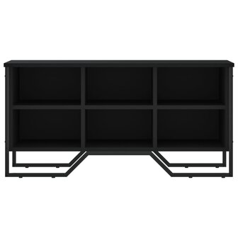 Schoenenkast 90x38x45,5 cm bewerkt hout zwart 4