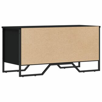 Schoenenkast 90x38x45,5 cm bewerkt hout zwart 6