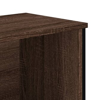 Schoenenkast 90x38x45,5 cm bewerkt hout bruin eikenkleurig 7